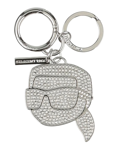 KARL LAGERFELD Key ring Silver 90% Zinc, 10% Acrylic