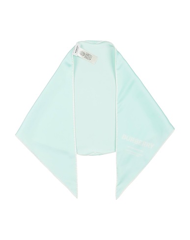 BURBERRY Κασκόλ, εσάρπες και φουλάρια Ανοιχτό πράσινο 100% Μετάξι