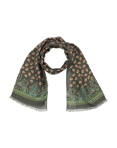ETRO Scarves and foulards Military green 70% Wool, 30% Silk