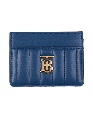BURBERRY Small Leather Goods Navy blue 100% Lambskin