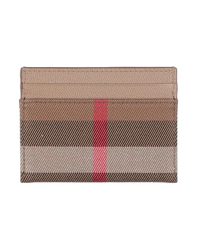 BURBERRY Small Leather Goods Beige 100% Organic cotton, Calfskin