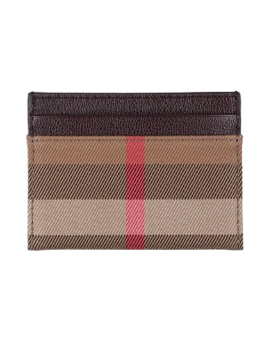 BURBERRY Small Leather Goods Chocolate brown 100% Cotton, Leather