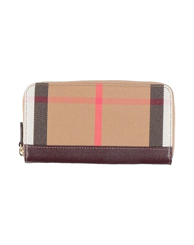 BURBERRY Small Leather Goods Sand 70% Organic cotton, 30% Cotton, Calfskin