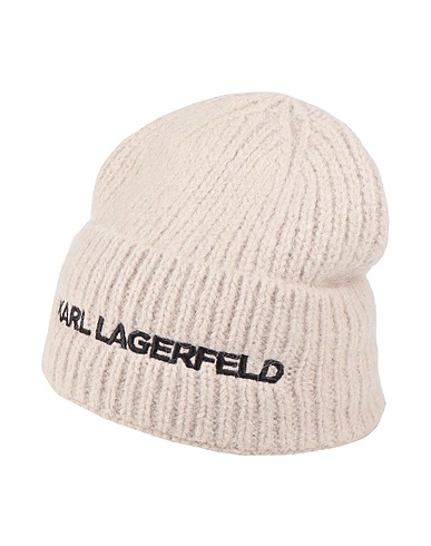 KARL LAGERFELD Cappello Beige 44% Lana di alpaca, 31% Nylon, 15% Lana, 10% Viscosa