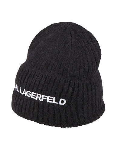 KARL LAGERFELD Hat Black 44% Alpaca wool, 31% Nylon, 15% Wool, 10% Viscose