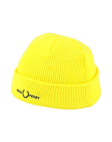 FRED PERRY Hat Yellow 50% Wool, 50% Acrylic