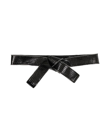 PHILOSOPHY di LORENZO SERAFINI High-waist belt Black Leather