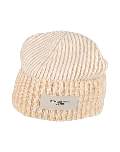 GOLDEN GOOSE Hat Beige 44% Alpaca wool, 32% Polyamide, 24% Virgin Wool