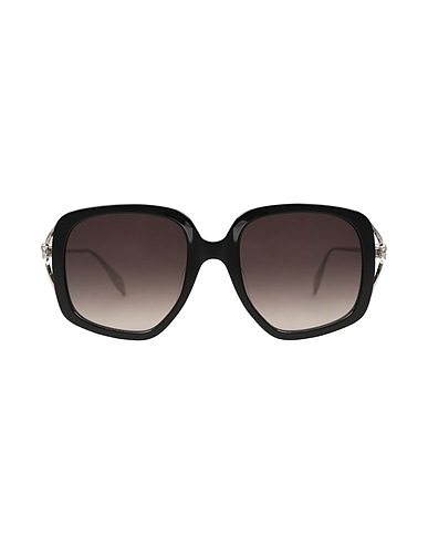 MCQUEEN Sunglasses Black Metal, Plastic, Glass