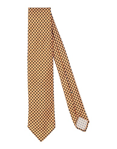 LUIGI BORRELLI NAPOLI Ties and bow ties Orange 100% Silk