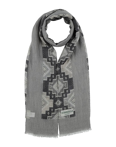LUIGI BORRELLI NAPOLI Scarves and foulards Grey 100% Cashmere