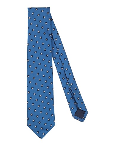 LUIGI BORRELLI NAPOLI Ties and bow ties Blue 100% Silk