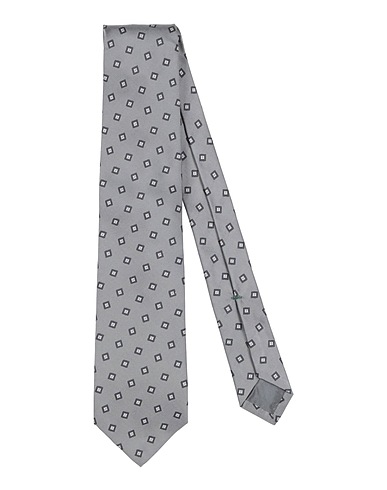 LUIGI BORRELLI NAPOLI Ties and bow ties Grey 100% Silk
