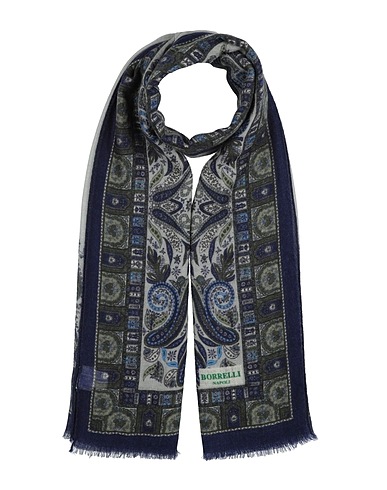 LUIGI BORRELLI NAPOLI Scarves and foulards Light grey 100% Cashmere