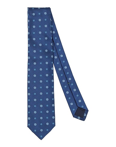 LUIGI BORRELLI NAPOLI Cravatte e papillon Blu 100% Seta