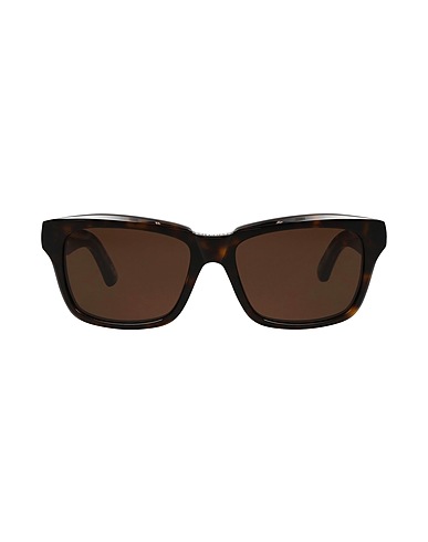 BALENCIAGA Sunglasses Dark brown Plastic, Glass