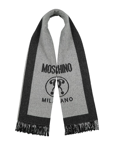 MOSCHINO Scarves and foulards Grey 100% Virgin Wool