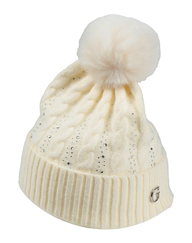 GUESS Hat Cream 42% Acrylic, 30% Polyester, 28% Polyamide
