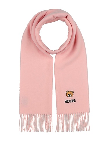 MOSCHINO Scarves and foulards Light pink 100% Merino Wool