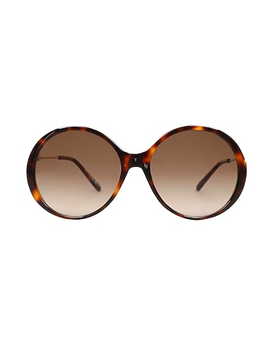 CHLOÉ Sunglasses Brown Plastic, Metal, Glass