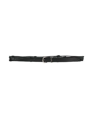 SAINT LAURENT Belts Black Leather