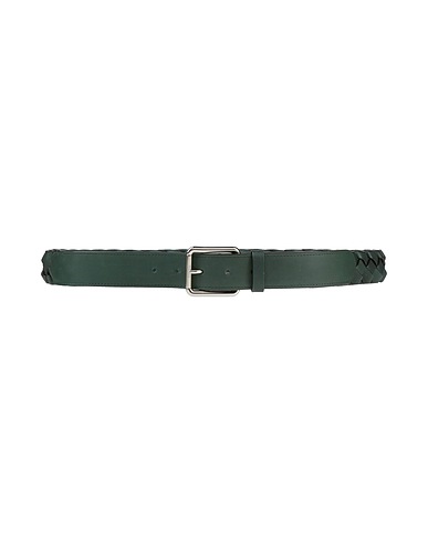MULBERRY Leather belt Dark green Calf hair