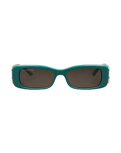 BALENCIAGA Sunglasses Green Plastic, Metal, Glass