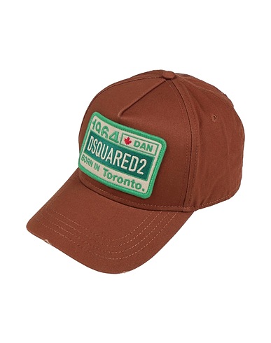 DSQUARED2 Hat Brown 100% Cotton