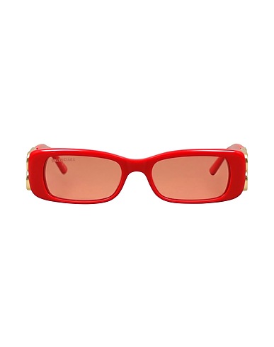 BALENCIAGA Sunglasses Red Plastic, Metal, Glass