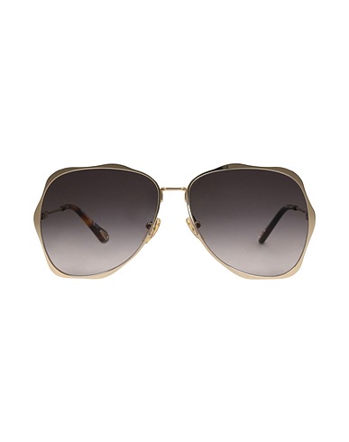 CHLOÉ Sunglasses Platinum Metal, Plastic, Glass