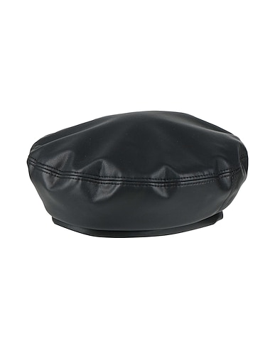 ALBERTA FERRETTI Hat Black 100% Polyester, Polyurethane resin