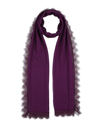 ALBERTA FERRETTI Scarves and foulards Purple 100% Silk, Polyamide
