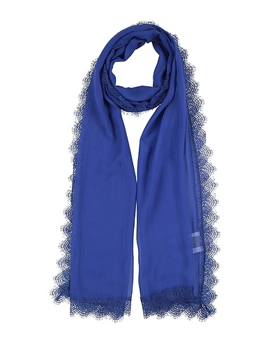 ALBERTA FERRETTI Sciarpe e foulard Blu 100% Seta, Poliammide