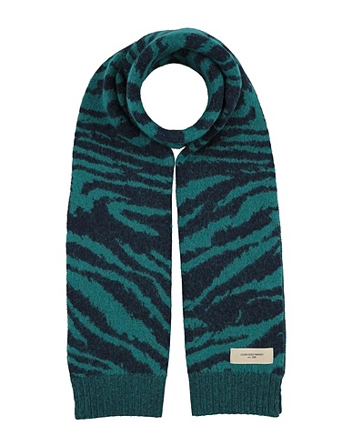 GOLDEN GOOSE Sciarpe e foulard Blu notte 58% Polipropilene, 42% Lana Vergine, Lana di alpaca