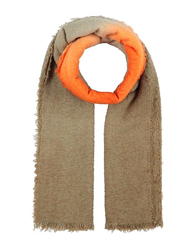 GOLDEN GOOSE Scarves and foulards Military green 64% Wool, 16% Polyamide, 14% Virgin Wool, 6% Silk