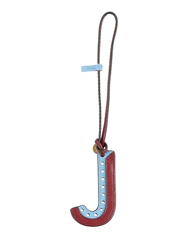 MULBERRY Key ring Sky blue Leather, Brass