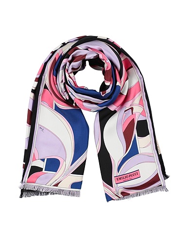 PUCCI Scarves and foulards Black 58% Silk, 42% Cashmere