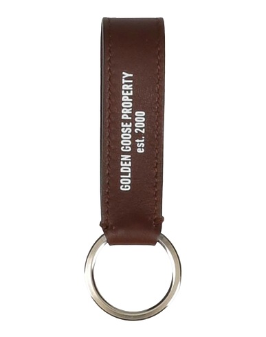 GOLDEN GOOSE Key ring Chocolate brown Calfskin