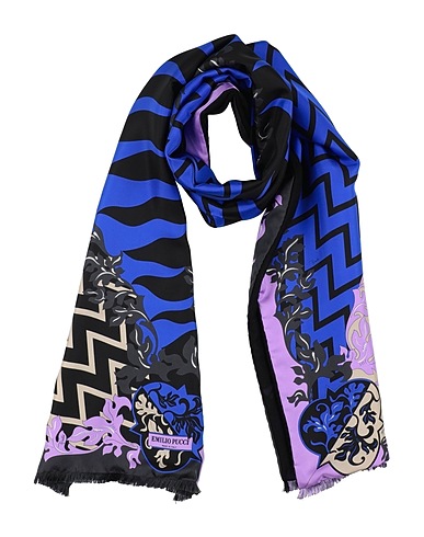 PUCCI Schals und Foulards Blau 58% Seide, 42% Kaschmir