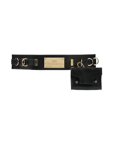 ELISABETTA FRANCHI High-waist belt Black 100% Cow leather