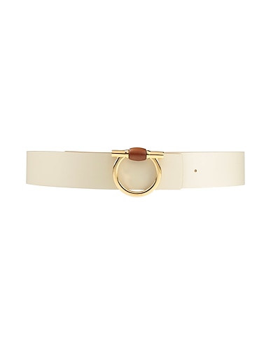 FERRAGAMO Belts Cream Leather