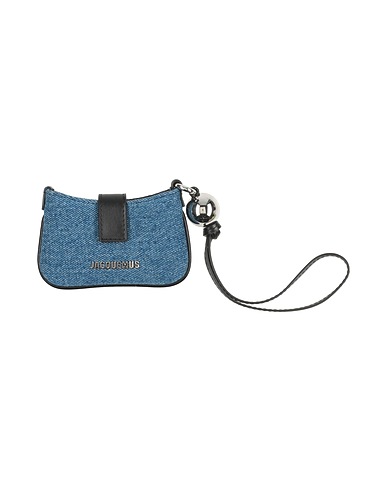 JACQUEMUS Small Leather Goods Blue Textile fibers, Leather