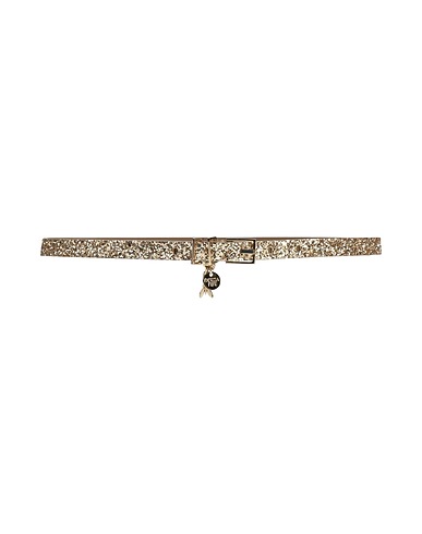 PATRIZIA PEPE Belt Platinum Textile fibers