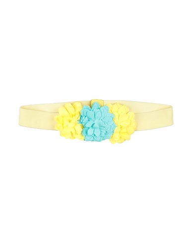PATRIZIA PEPE Belt Yellow Textile fibres, Elastic fibres