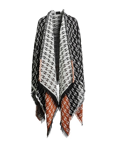 ELISABETTA FRANCHI Cape Black 49% Acrylic, 30% Wool, 21% Viscose