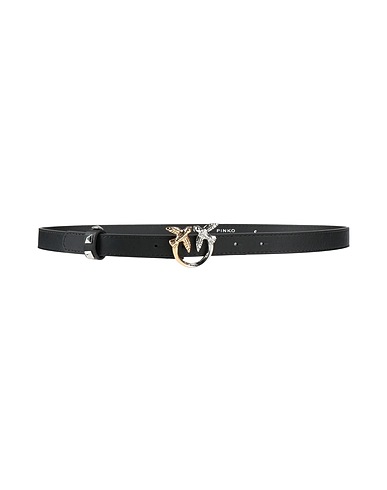 PINKO Thin belt Black Calfskin