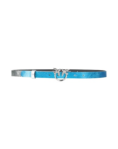 PINKO Thin belt Silver Leather