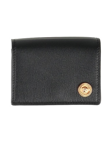 VERSACE Wallet Black Calfskin