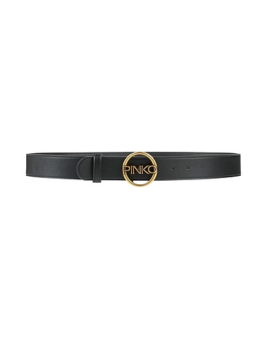 PINKO Regular belt Black 100% Polyurethane