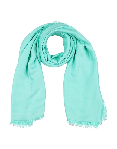 ELISABETTA FRANCHI Scarves and foulards Light green 50% Viscose, 50% Modal